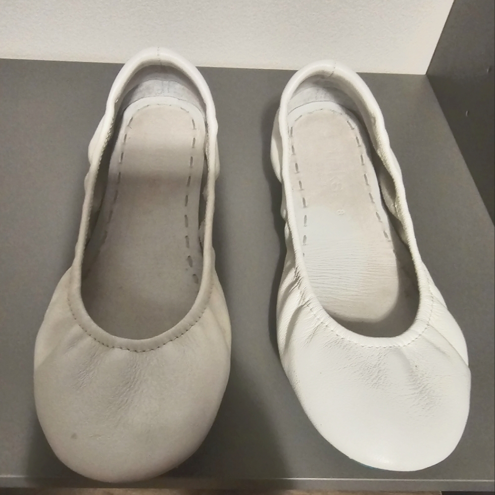 Tieks White Lotus Size 8